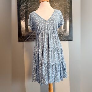 Urban Outfitters Blue Floral Mini Dress